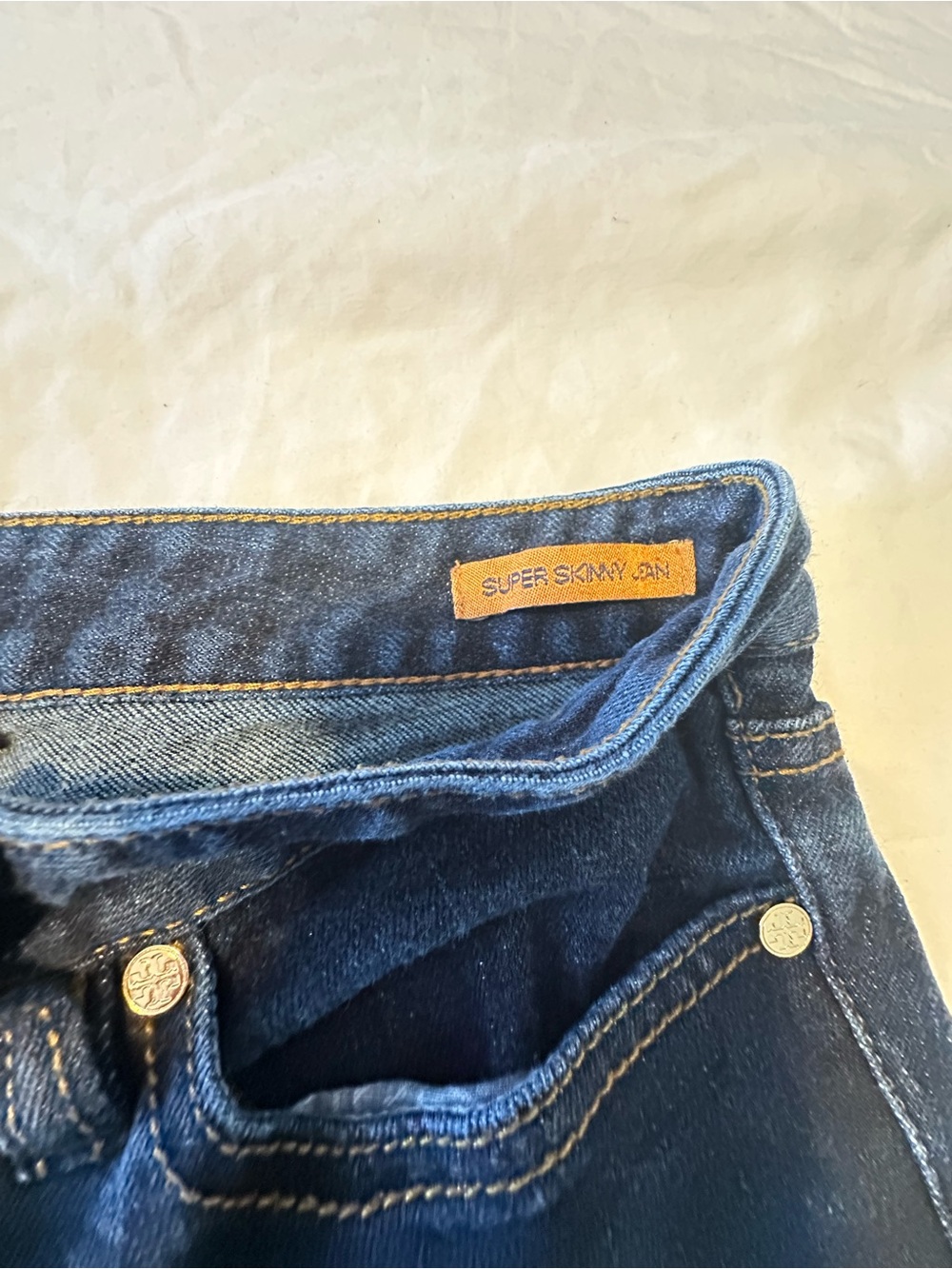 Tory Burch Super Skinny Jeans Dark Wash Women’s Size 26 Y2K - Picture 6 of 6